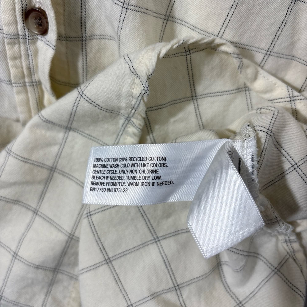 Universal Thread Cream Windowpane Check Button-Down Shirt - Picture 7 of 7